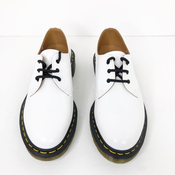 Dr Martens white patent oxfords 26754 unisex - Picture 10 of 13